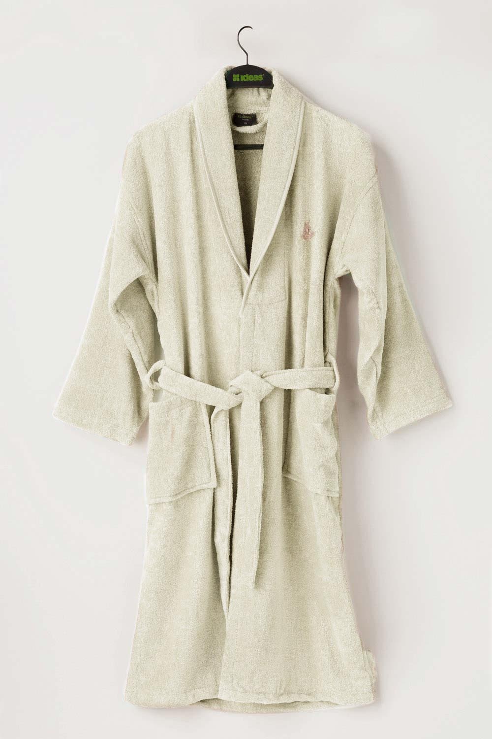 Cream Velour Bathrobe 23