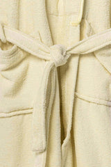 AW24 Cream Velour Bathrobe