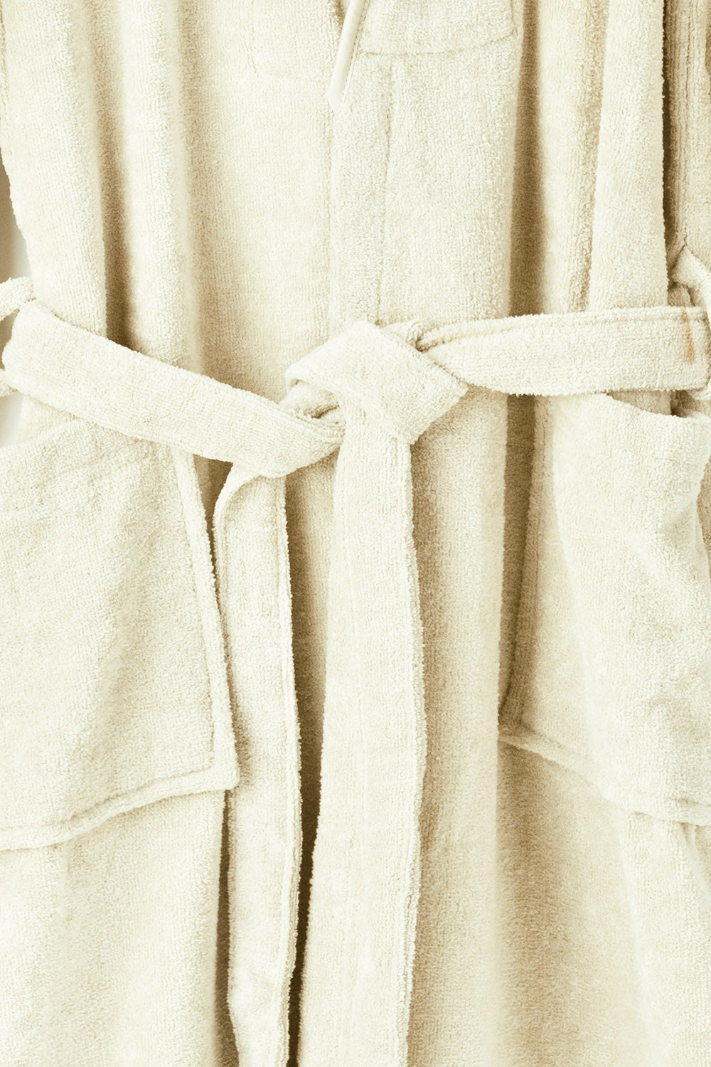 Cream Velour Bathrobe 22 W