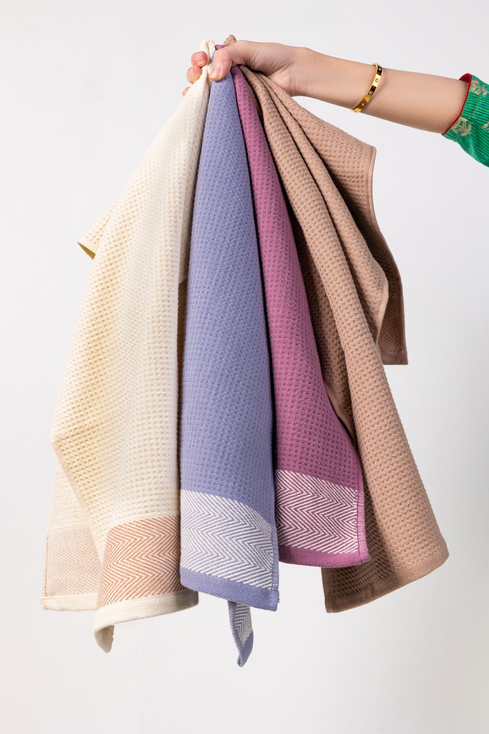 Cream Waffle Towel 24