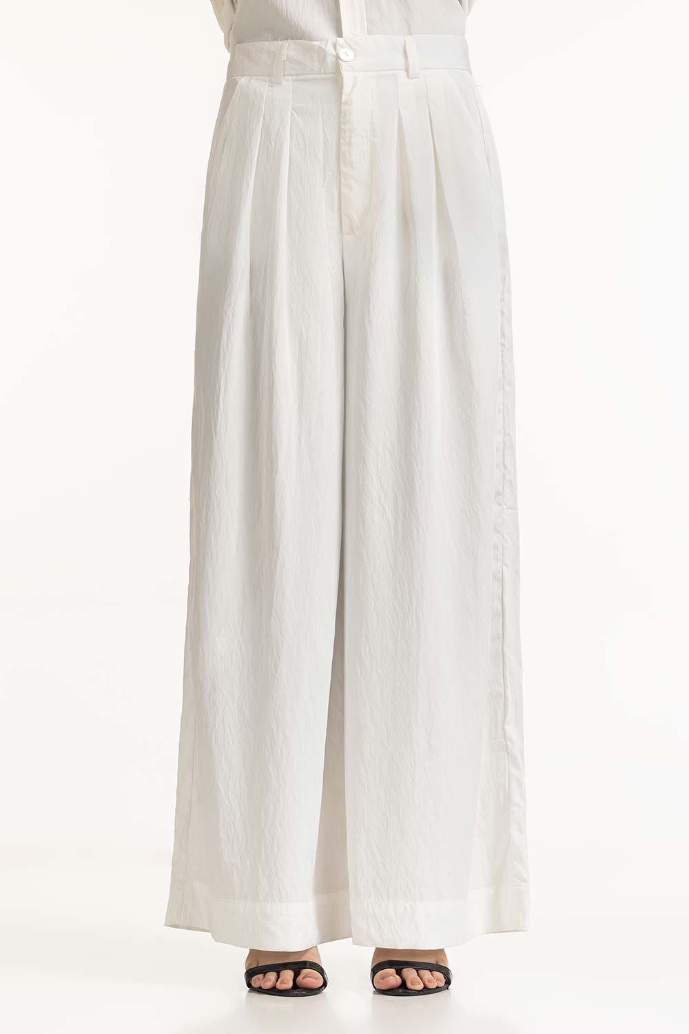 Creased Effect Wide Leg Trouser WM-TRC-SS24-013