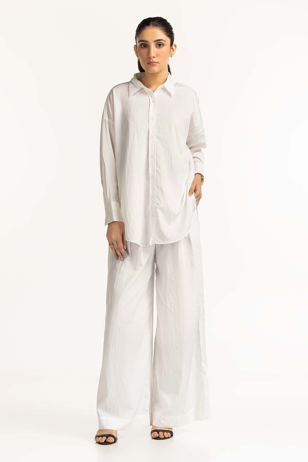 Creased Effect Wide Leg Trouser WM-TRC-SS24-013