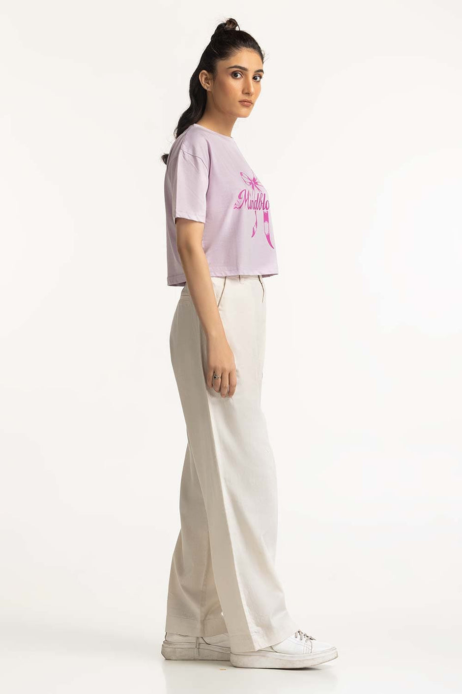 Crew Neck Cropped Tee WM-KTP-SS24-017