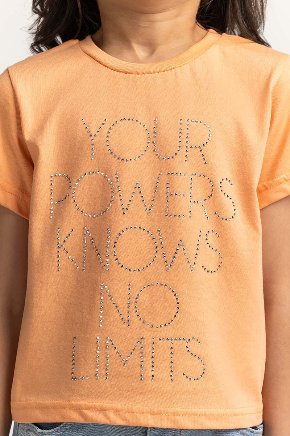 Crew Neck Embellished Tee JG-TS-SS24-003