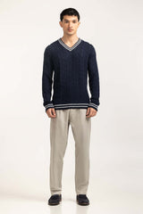 V Neck Sweater MN-SWT-WS24-077