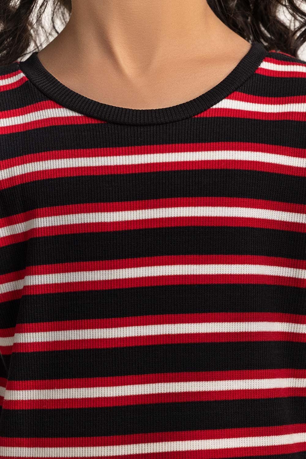 Crew Neck Yarn-Dyed Tee JG-TS-SS24-037