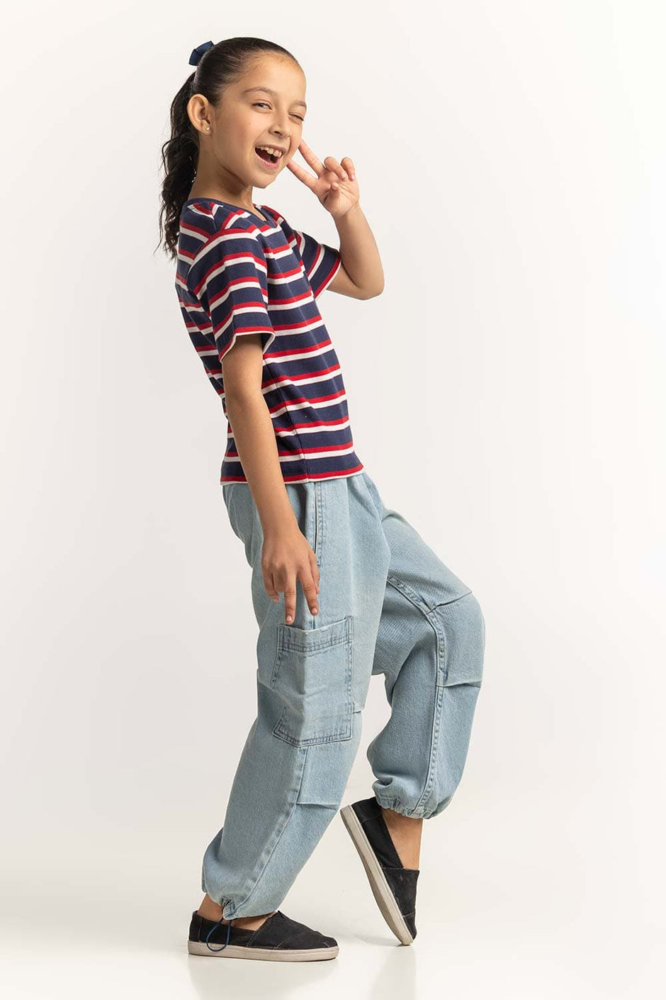 Crew Neck Yarn-Dyed Tee JG-TS-SS24-038