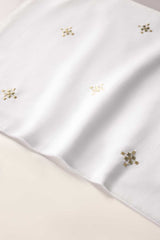 Green Cross Stitch Embroidered Placemat Pair