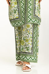 Cross Slub Printed Co-Ord Set IPST-55015