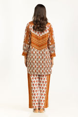 Cross Slub Printed Co-Ord Set IPST-55016