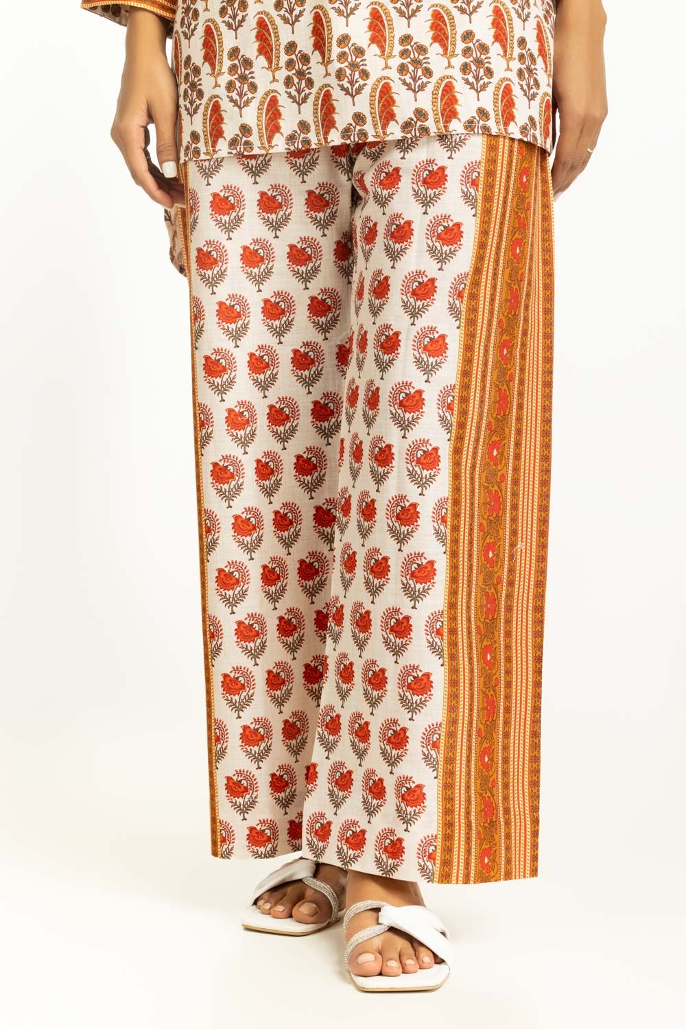 Cross Slub Printed Co-Ord Set IPST-55016