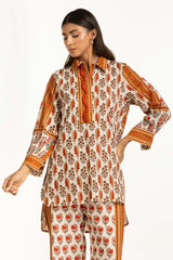 Cross Slub Printed Co-Ord Set IPST-55016