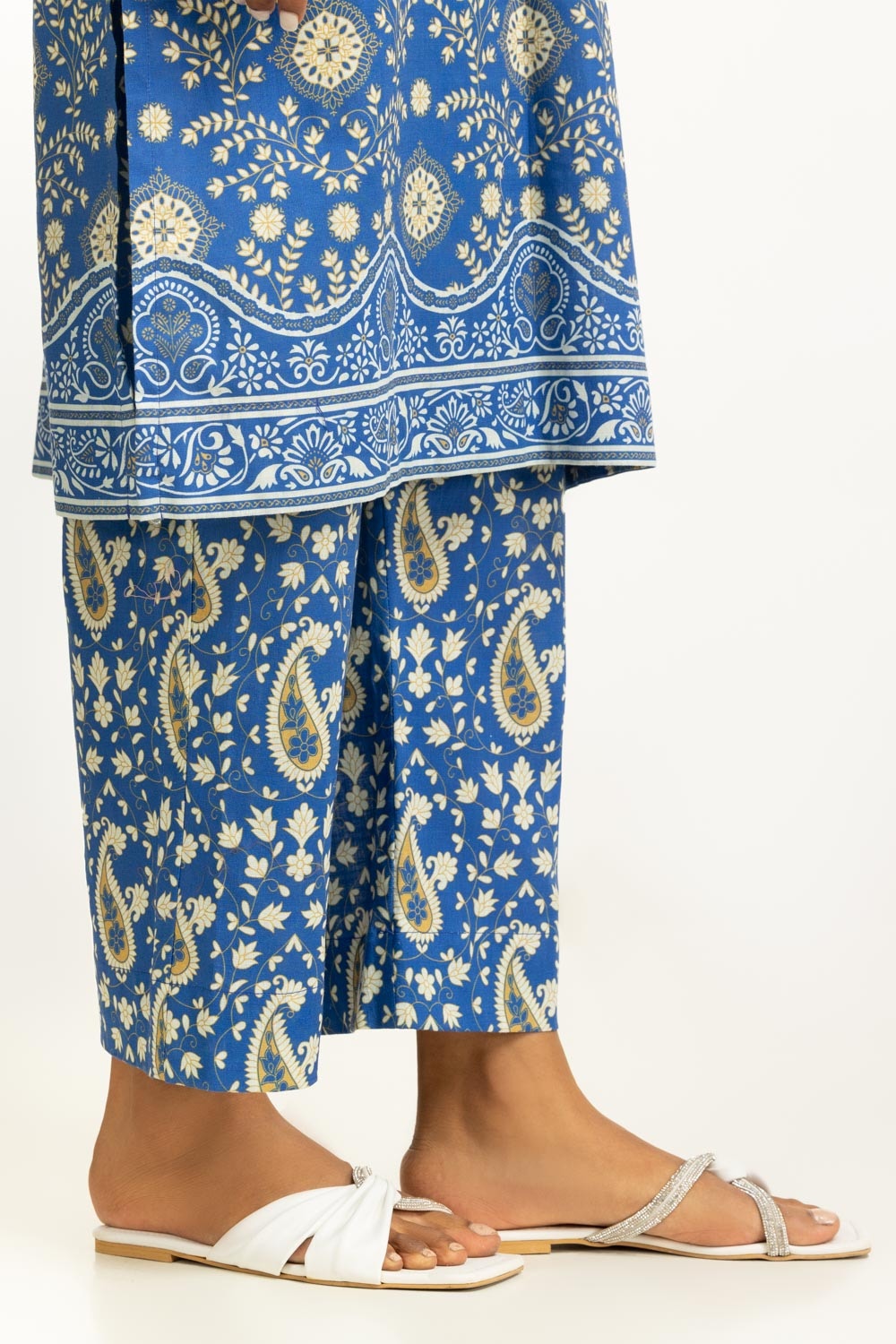 Cross Slub Printed Co-Ord Set IPST-55019