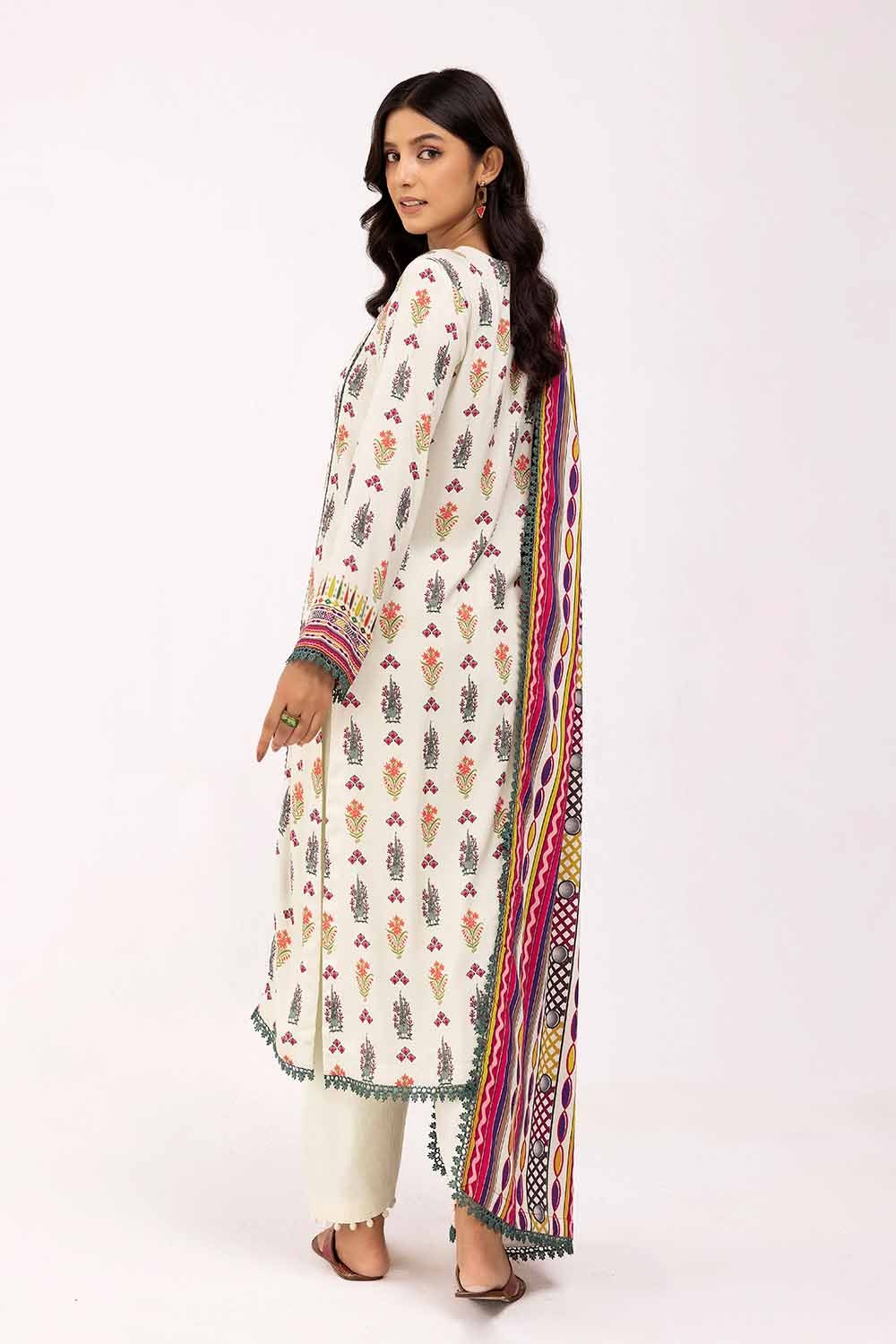 3 Piece Unstitched Printed Cotail Suit CV-42001