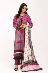 3 Piece Unstitched Printed Cotail Suit CV-42004