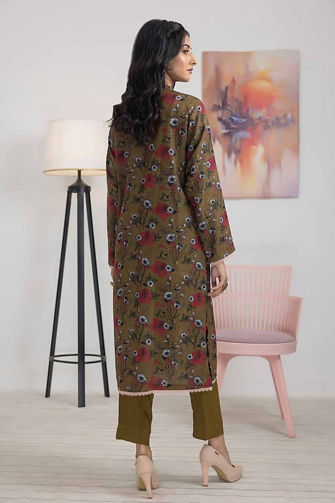 Printed Dhanak Unstitched Shirt