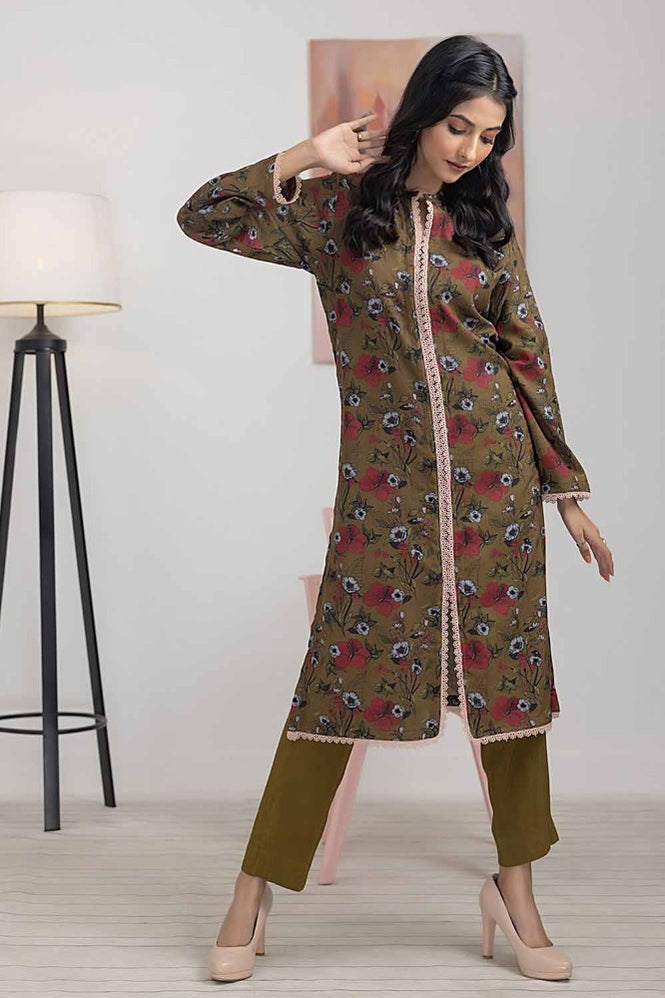 Printed Dhanak Unstitched Shirt