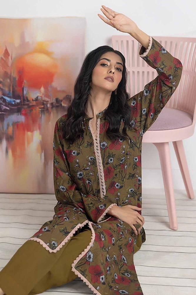 Printed Dhanak Unstitched Shirt WNSS-32009