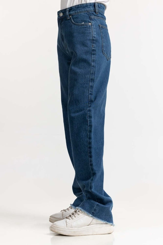 Dark Blue Basic Denim Jeans WM-JNS-SS24-013