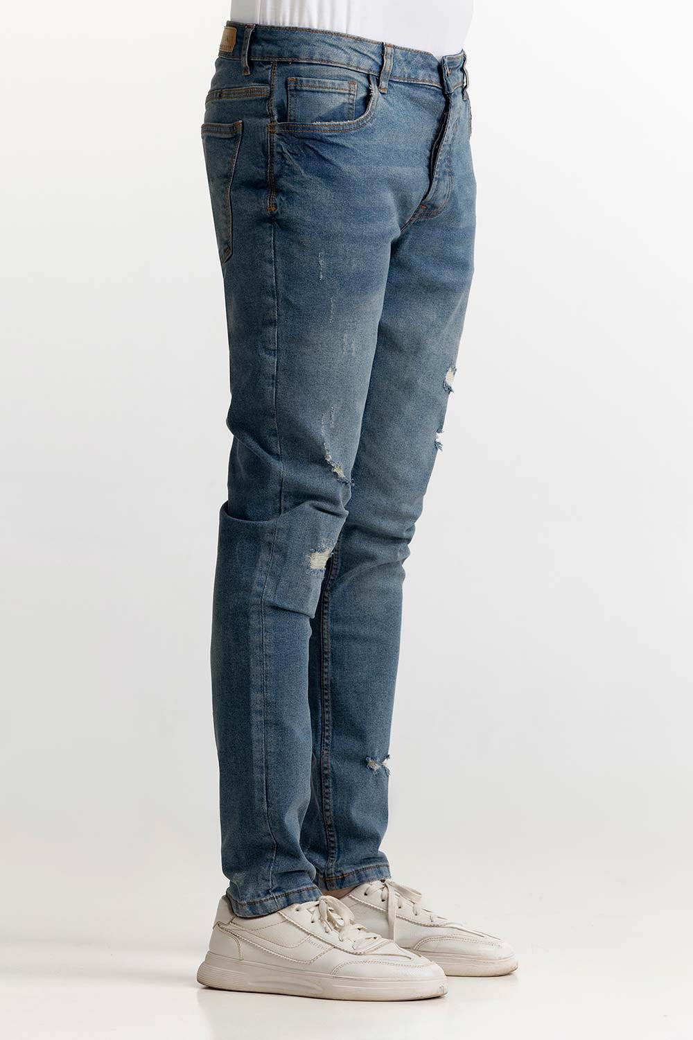Dark Blue Basic Jeans MNJNSSS24003