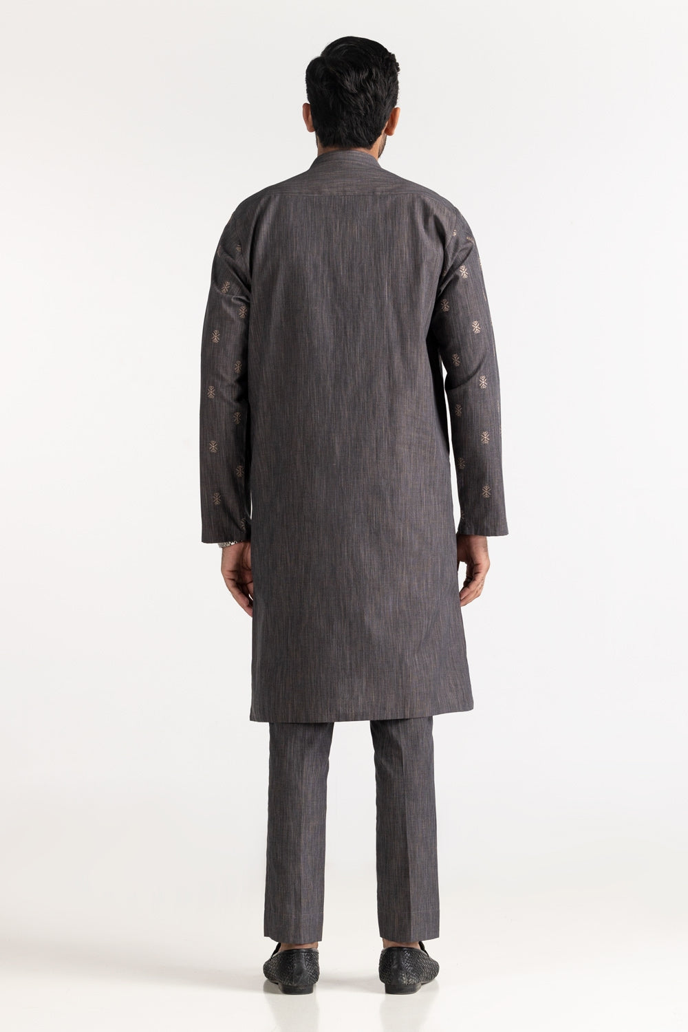 Dark Grey Embroidered Suit SK-E24-035