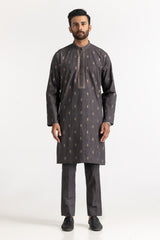 Dark Grey Embroidered Suit SK-E24-035