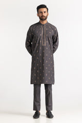 Dark Grey Embroidered Suit SK-E24-035