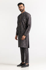 Dark Grey Embroidered Suit SK-E24-035
