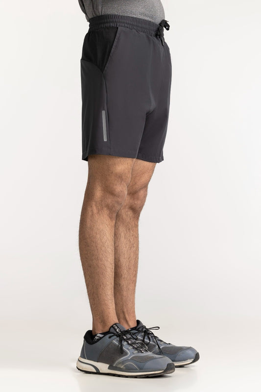 Dark Grey Textured Short AW-SHT23-029