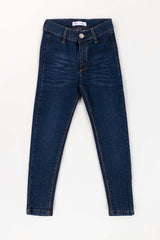 Junior Girl Dark Wash Basic Denim Jeans Skinny JGDB-2210053 A
