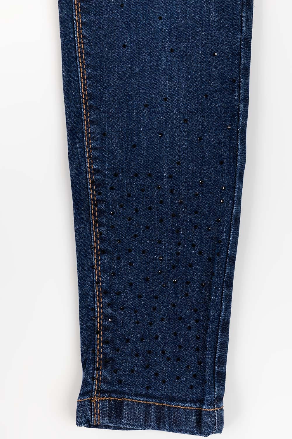 Junior Girl Dark Wash Basic Denim Jeans Skinny JGDB-2210053 A