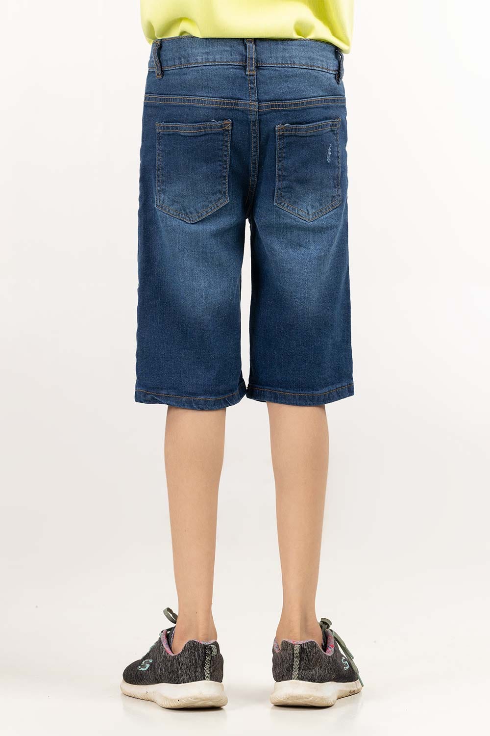 Junior Boy Dark Wash Basic Denim Shorts JBDB-2210003 A