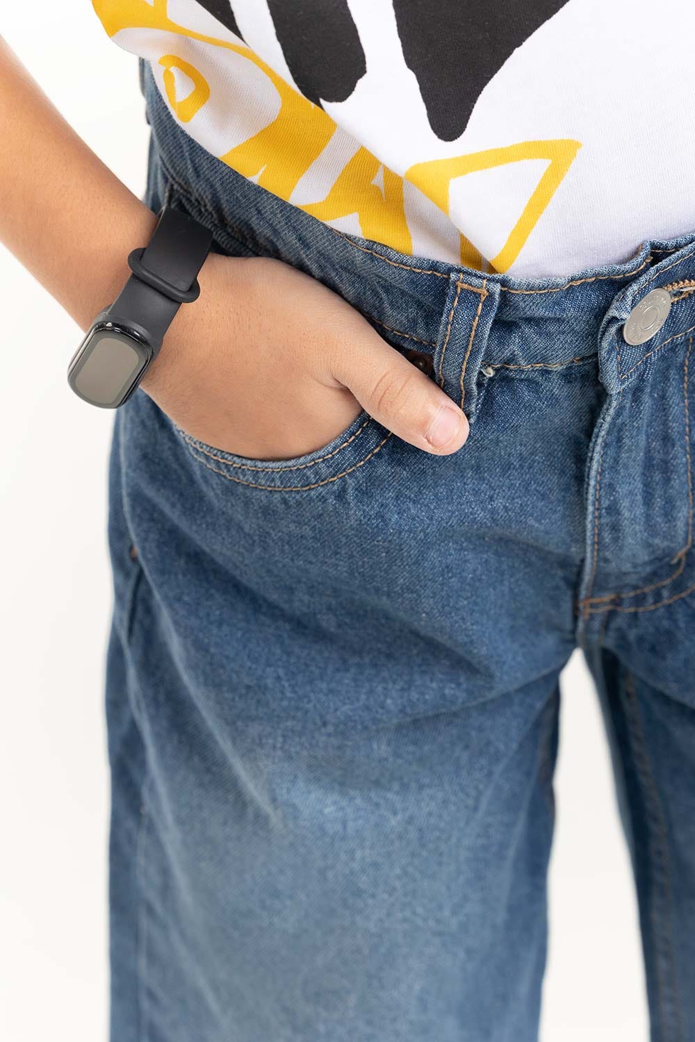 Junior Boy Dark Wash Basic Denim Shorts JBDB-2210004 A