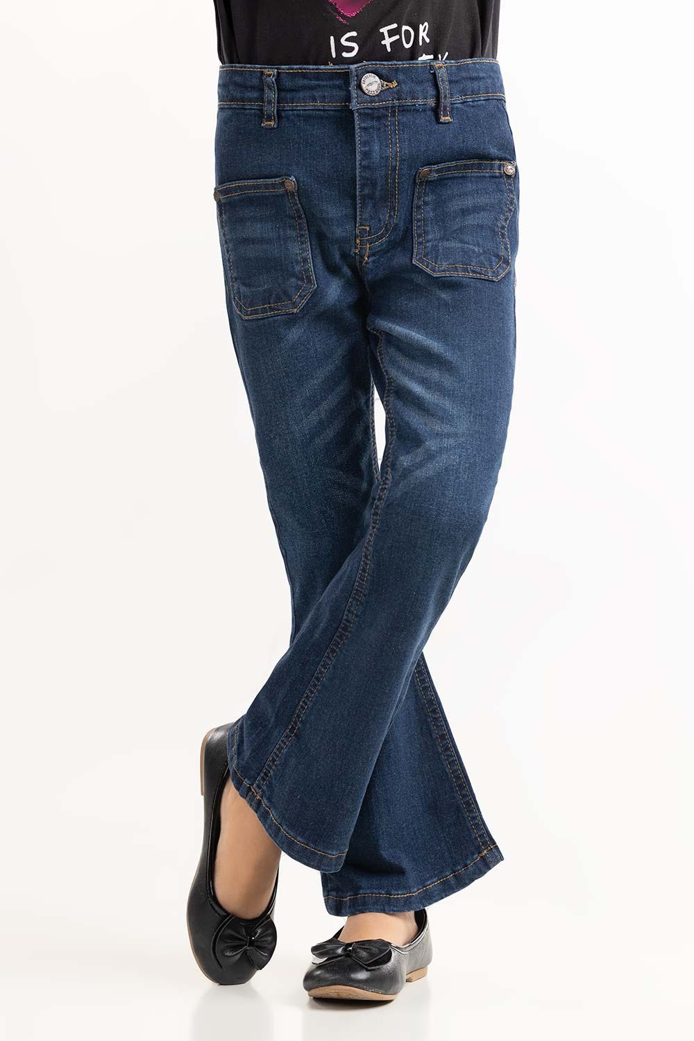 Toddler Girl Dark Wash Basic Denim Jeans TGDB-2210039 A
