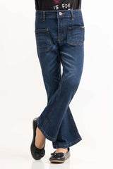 Toddler Girl Dark Wash Basic Denim Jeans TGDB-2210039 A