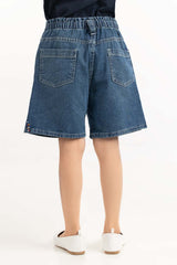 Toddler Girl Dark Wash Basic Denim Shorts TGDB-2210035 A