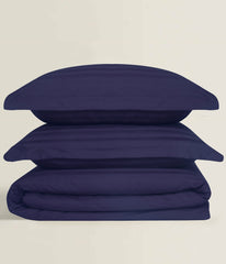 Deep Ocean Stripe Satin T-250 Quilt Cover set