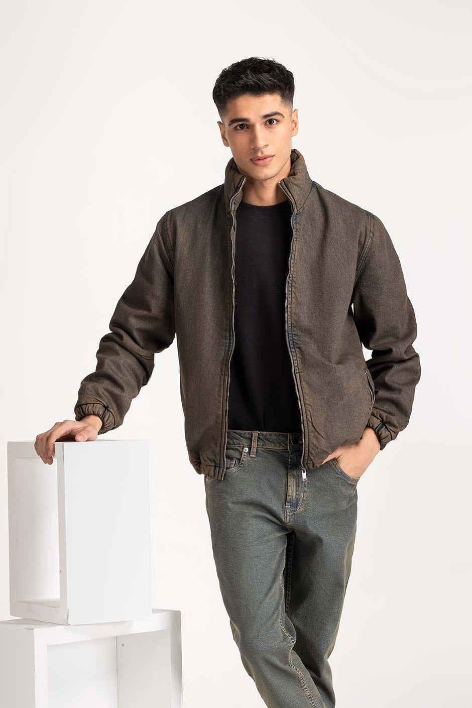 Denim Puffer Jacket MN-JKT-WS24-069