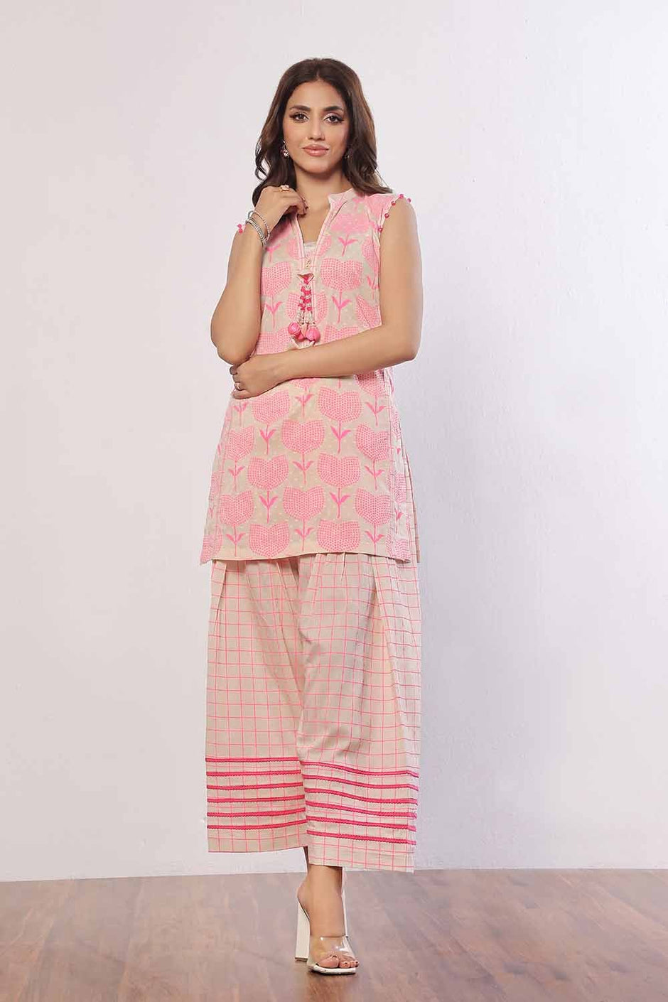 2 Piece Unstitched Lacquer Printed Jacquard Suit
