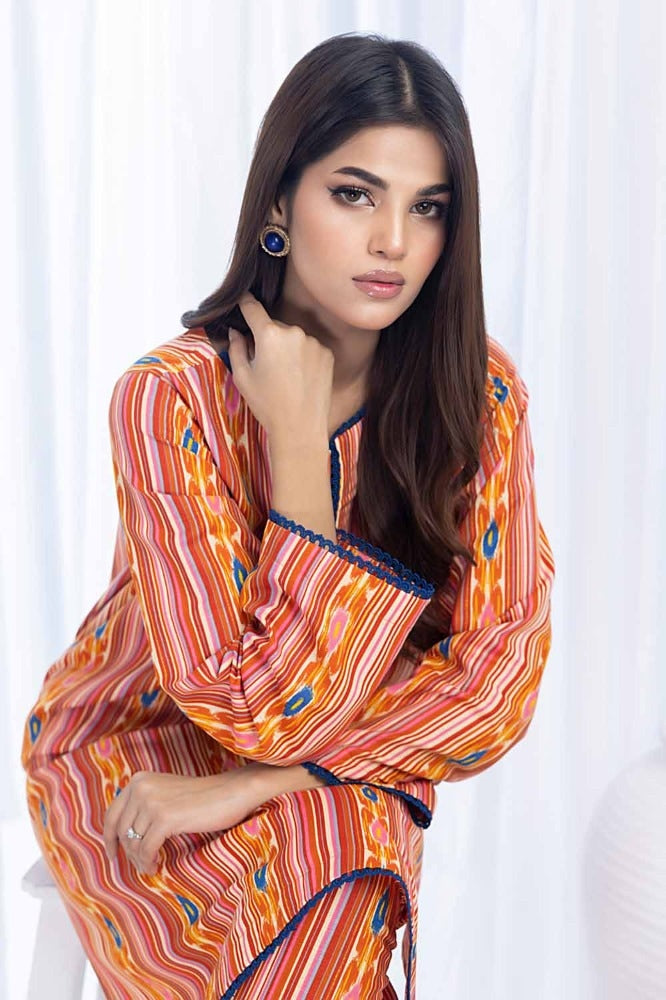 2 Piece Printed Khaddar Unstitched Suit