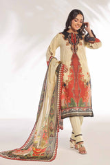 3 Piece Unstitched Printed Lawn Suit CLP-32326
