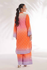 2 Piece Unstitched Embroidered Lacquer Printed Lawn suit with Lacquer Printed Lawn Trouser TL-42108