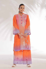 2 Piece Unstitched Embroidered Lacquer Printed Lawn suit with Lacquer Printed Lawn Trouser TL-42108
