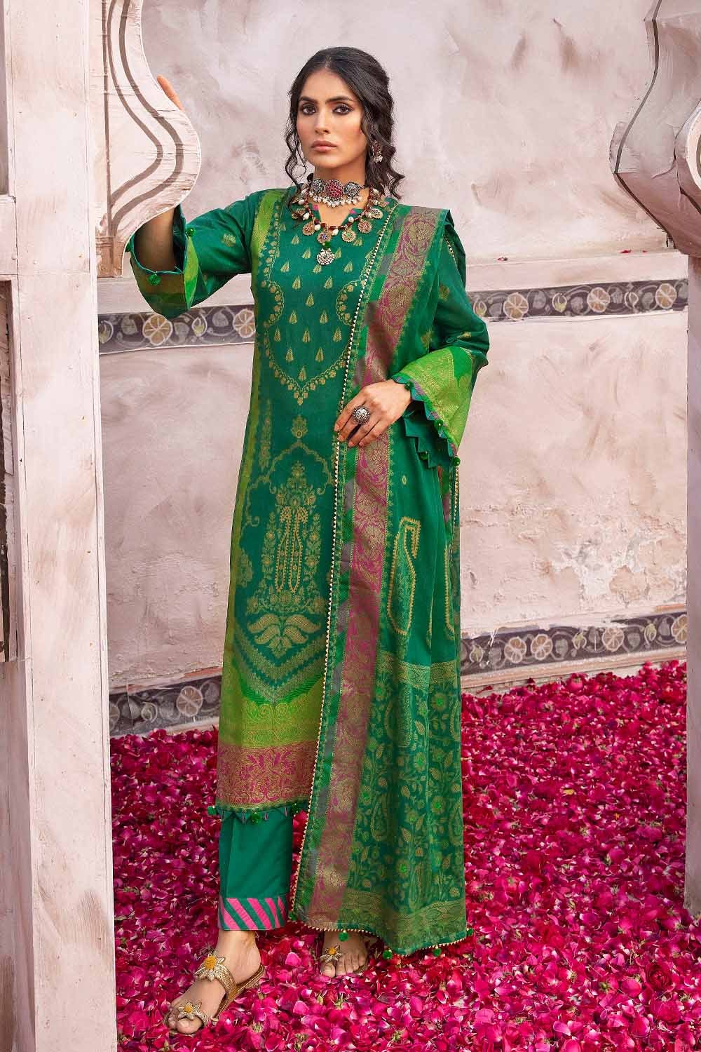 3 Piece Glitter Printed Lawn Unstitched Suit