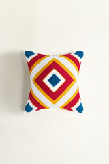 Diamond Terry Embroidered Cushion Cover