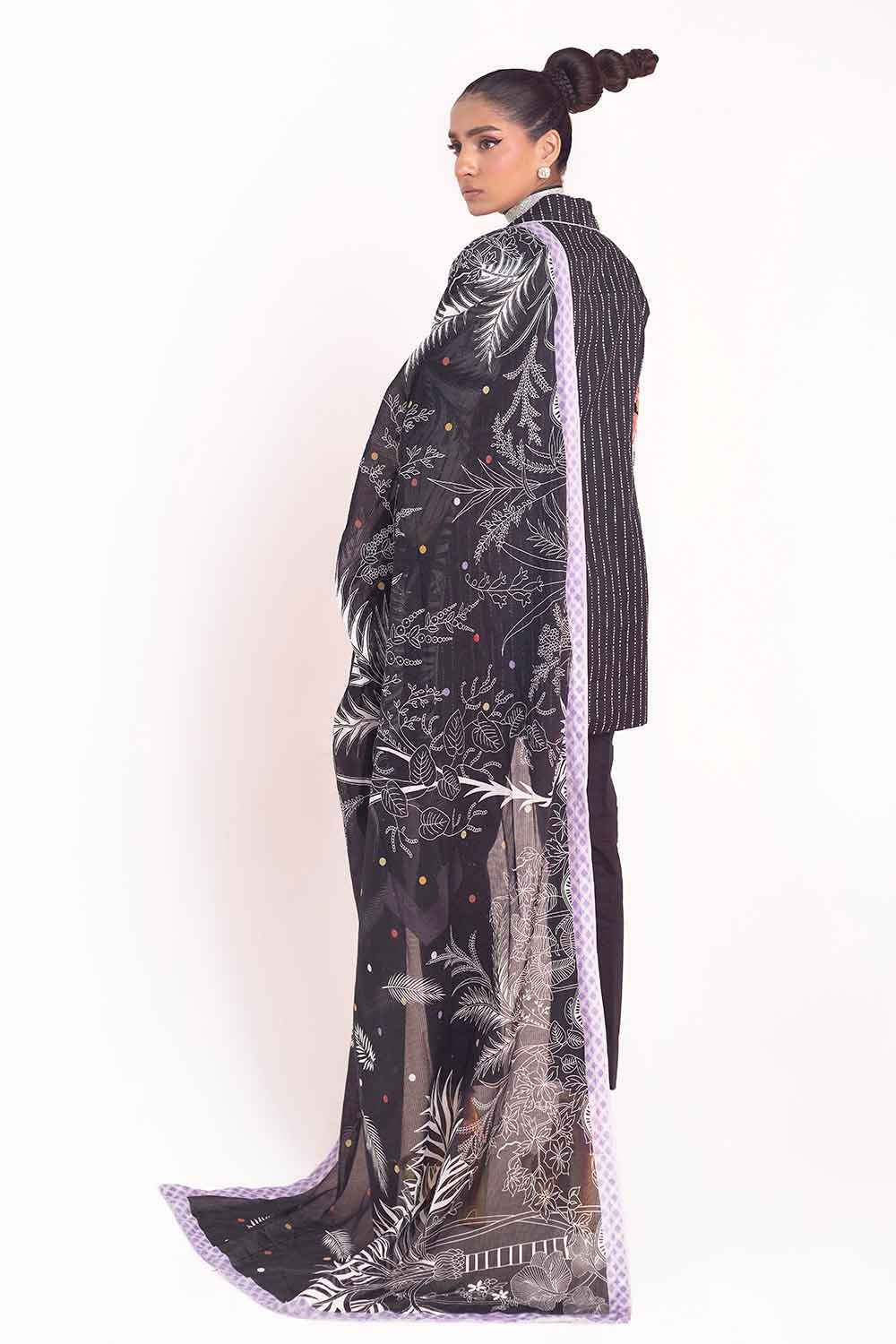 3 Piece Unstitched Diamantes Printed Lawn Suit with Denting Lawn Dupatta DN-42031