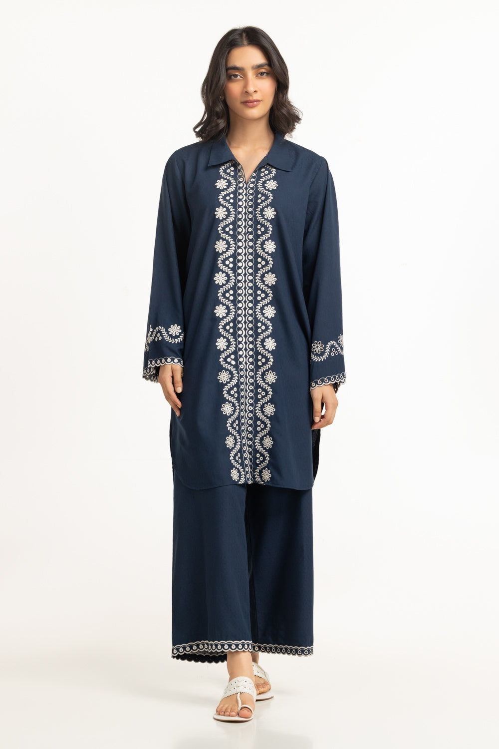 Dobby Embroidered Co-Ord Set IPST-44361
