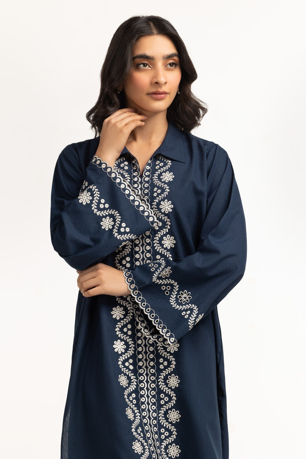 Dobby Embroidered Co-Ord Set IPST-44361