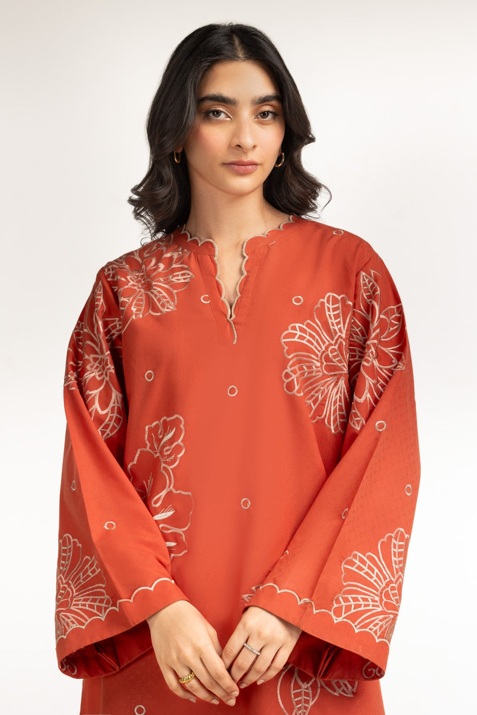 Dobby Embroidered Co-Ord Set