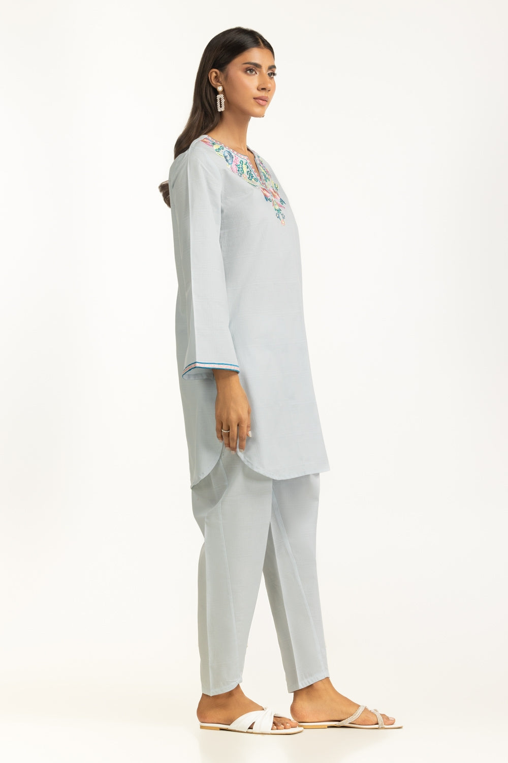 Dobby Embroidered Co-Ord Set IPST-44812-B